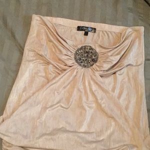 Gold top with bling